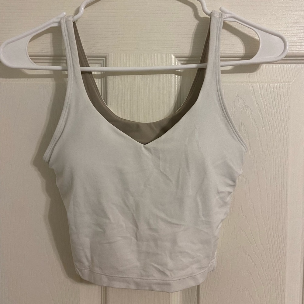 Lululemon align cropped tank. White. Size 4